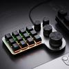 12 Keys 4 Knobs Mechanical Macropad RGB USB Wired/Bluetooth-Compatible Photoshop Gaming Keypad Hot-swap Red Switch for Photoshop