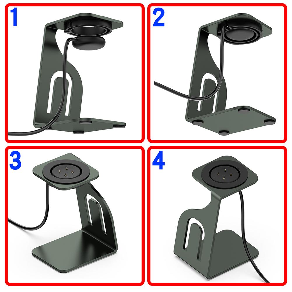 Charging Stand Dock Holder Metal Dock Anti-Slip Charger Dock Stand Bracket Holder for Google Pixel Watch 2/Fitbit Ace LTE