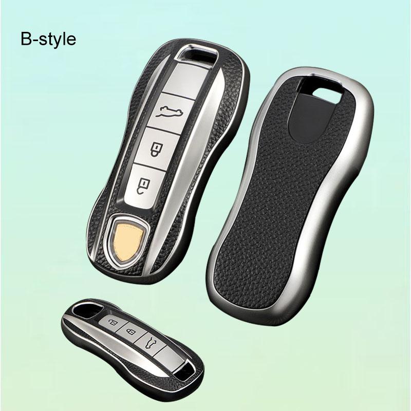 Voor Cayenne Panamera Macan Cayman 911 718 918 958 Sleuteletui Cover Shell Fob Afstandsbediening Sleutelbeschermer Houder Accessoires
