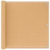 Balcony Privacy Screen Sand 90 X 300 Cm HDPE and Aluminum