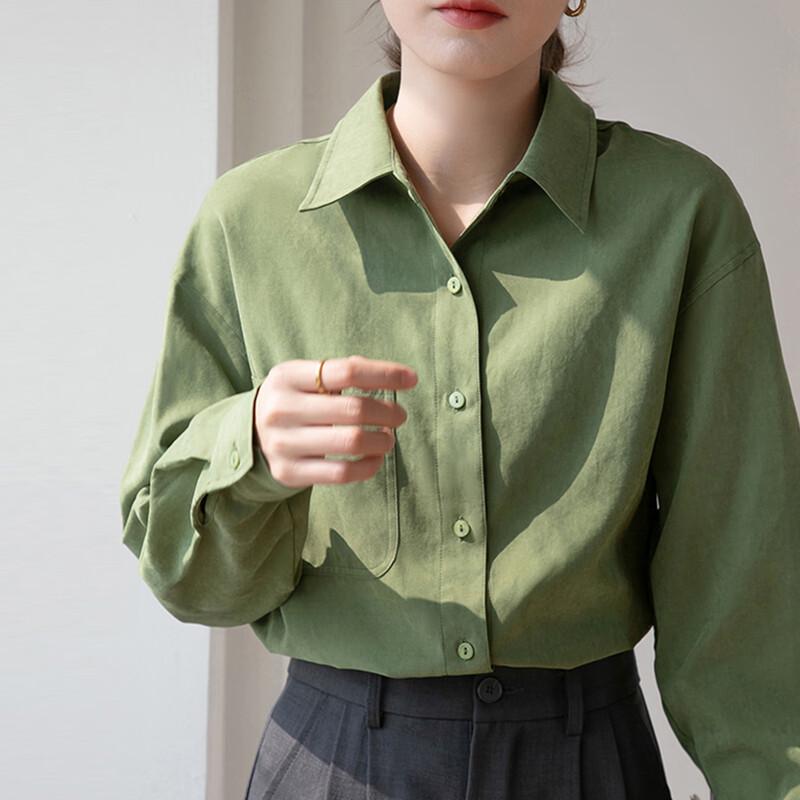 Women's Elegant Loose Fit Long Sleeve Blouse