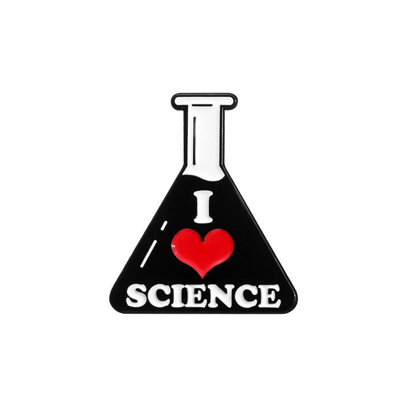 

Science Chemical Collection Enamel Pins Creative Test Tube Medicine Bottle Molecule Element Brooches Lapel Badge Jewelry Gifts