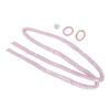Pink Heatless Curling Set Hair Rod High Comfort Cloth Headband Clips DIY Curls Rollers for Sleeping
