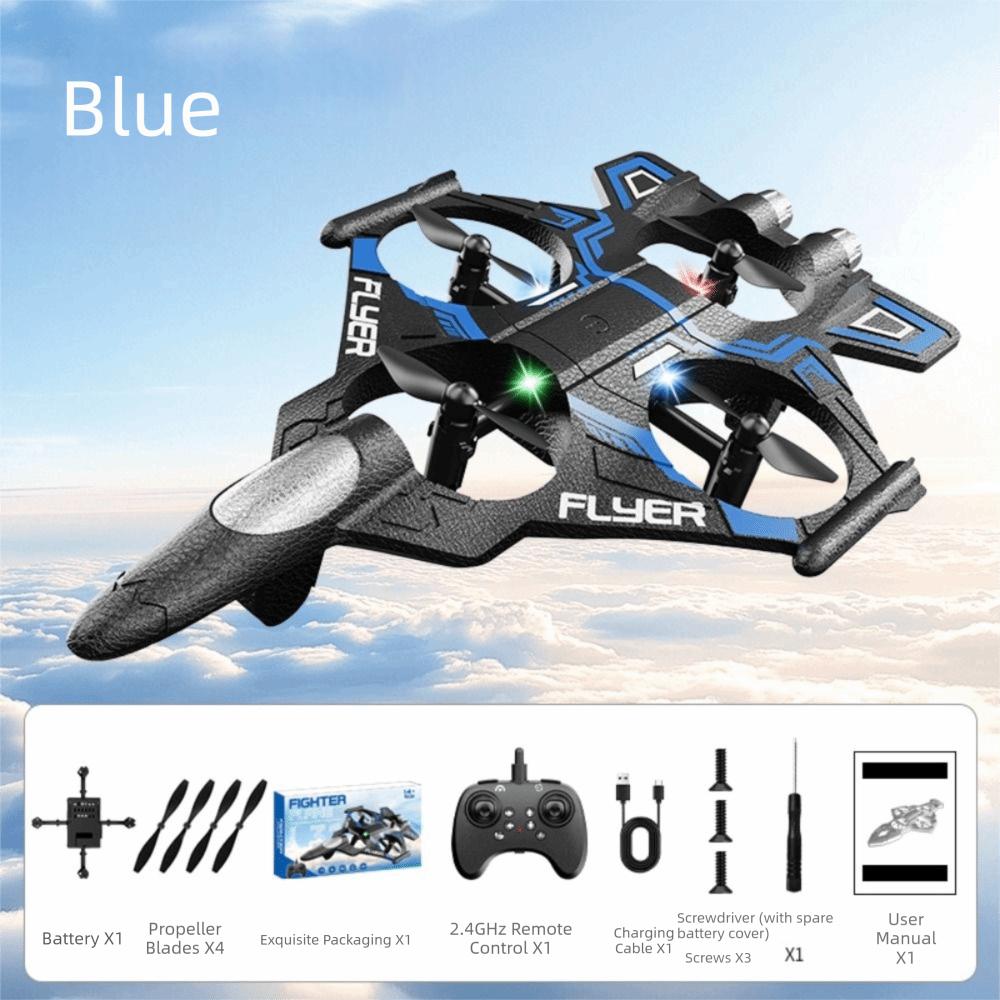 EPP Foam Four Motor Helicopter Toy Rechargeable RC Hobby Jet Plane  Kids Toddlers Children