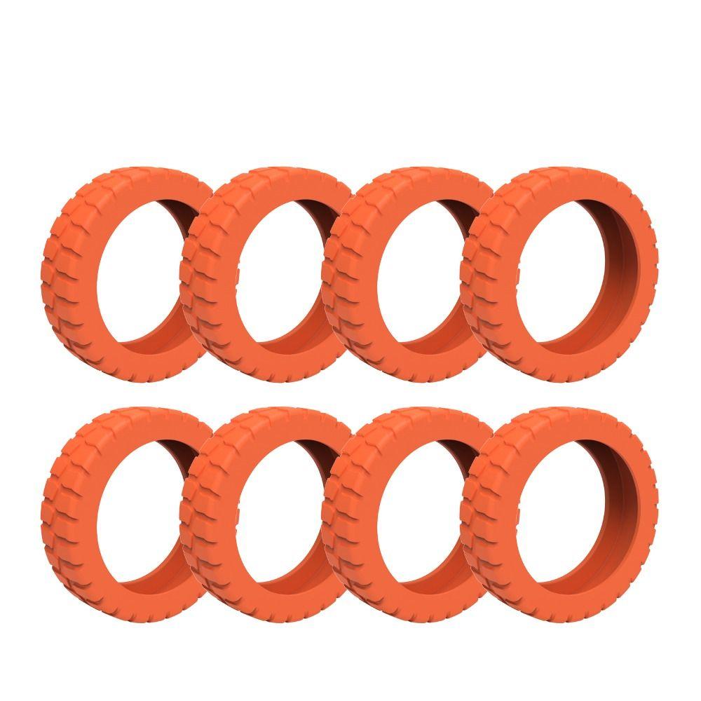 8PCS/Set Suitcase Parts Axles Travel Luggage Caster Shoes Silicone with Silent Sound Luggage Wheels Protector Reduce Noise