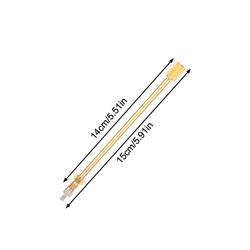 1 szt. Samochód Auto Ciężarówka Mosiężny Kapturek Zaworu Opony Koła Przedłużka Trzpienia Opony Przedłużacz Zawory Dętkowe Akcesorium Samochodowe