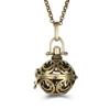 Popular Multi Styles Hollow Vintage Necklace Jewelry Music Ball Pregnancy Bell Necklace Aroma Essential Oil Locket Pendant