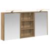 Bathroom Cabinet Set 3 Pcs 126 X 16 X 62.5 Cm Engineered Wood