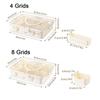 Large Capacity 4/8 Grids Food Divided Serving Tray Sealed Food Preservation Store Box  for Home