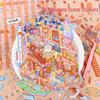 Large 3D Landscape Sticker: Miniature House & Decompression Scene for Journals