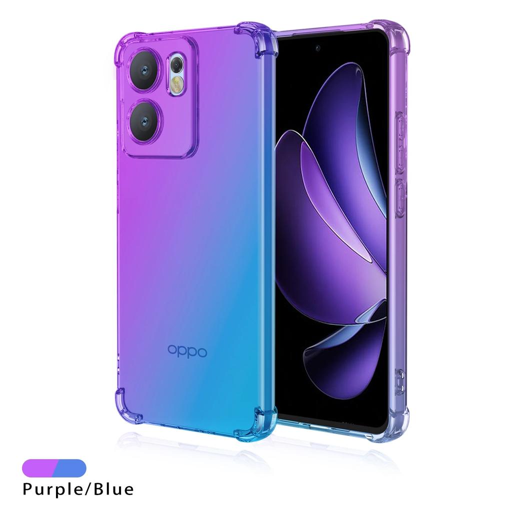 Gradient Airbag TPU Case for OPPO Reno 14 Pro 14F 13F 13FS 5G Reno14 Reno13 F FS Protective Shockproof Cover Fundas Coque Capa