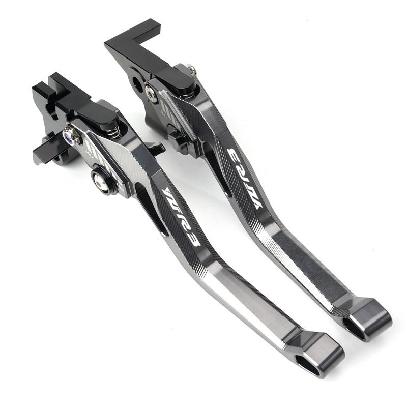 YZFR3 1 Pair Adjustable Brakes Clutch Levers Handle Bar for YAMAHA YZF R3 2015 2016 2017 2018   YZF-R3