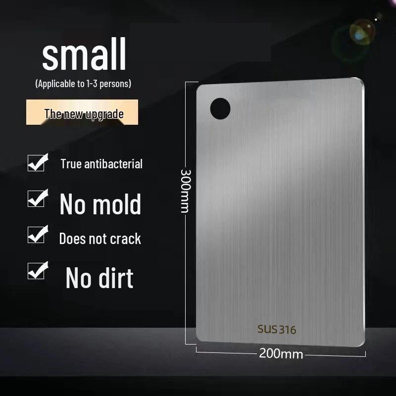 Velké prkénko z nerezové oceli 316 proti plísním a zesílené 304 pro domácí kuchyně