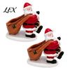 Resin Santa Claus Statue Candy Bowl, Christmas Tabletop Ornament with Bowl Storage Slot, Creative Desktop Organizer for Holiday Party Supplies Office