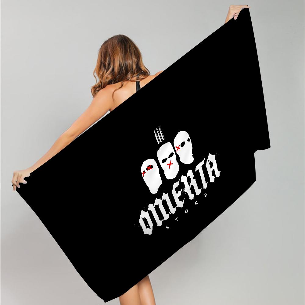 Cool Omerta Maes Anime Beach Swimming Towel Soft Absorbent Washcloth Children's Gifts For Kids Travel Camping Gym
