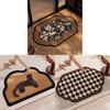Modern Chinese Style Bath Mat With Silica Mud Absorption Nonslip Fastdrying For Bathroom Entrance