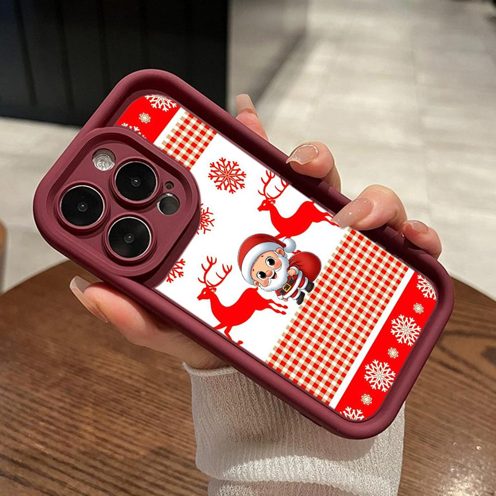 Sky Eye Ladder Soft Case for Samsung A06 A15 A25 A35 A55 S23 S24 FE All Samsung Models Phone Cases Silicone Cover NY29 Merry Christmas Christmas Tree