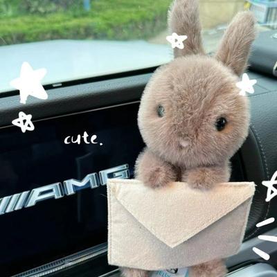 Cute Envelope Rabbit Plush Toy Doll Soothing Rabbit Doll Table Board Learning Doll Birthday Gift Girl