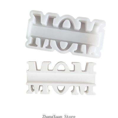 Molde de Silicone com Letras MOM Não Perfeito Para Presente de Dia das Mães e Artesanato de Decoração para Casa