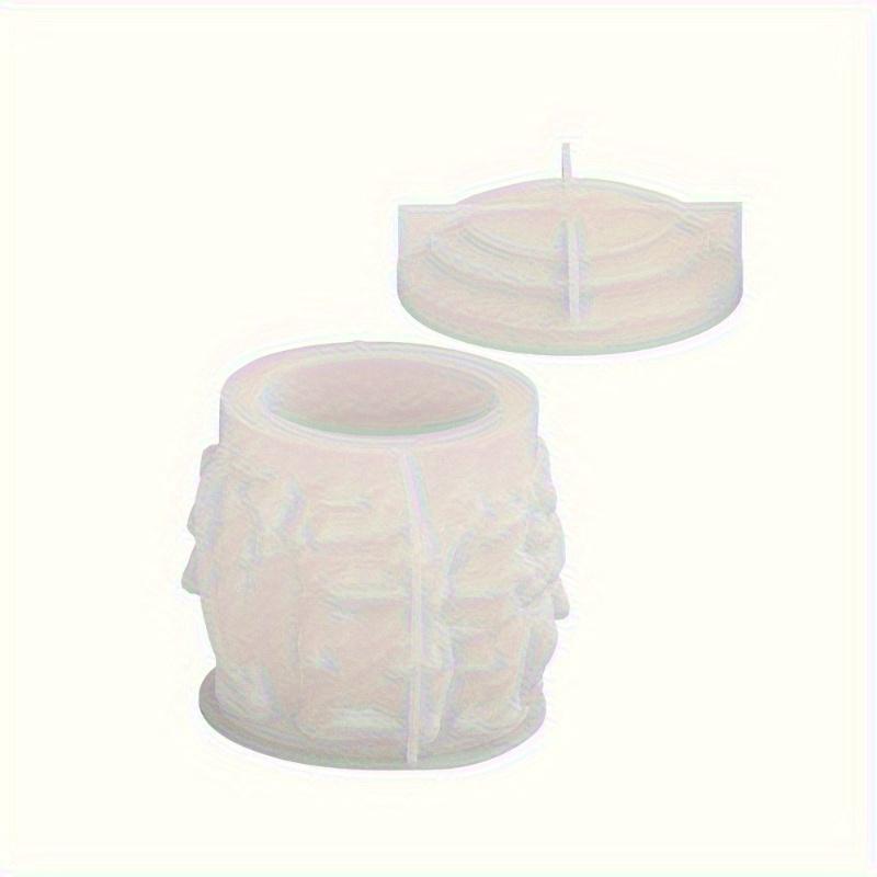 Statue Candle Cup Silicone Mold DIY Storage Jar Aroma Candle Resin Mold Gift Home Decoration