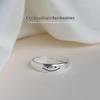 S925 Smiley Face Ring - Women's Korean Style, Chic & Versatile Design, Ideal for Everyday Wear On the Index Finger.