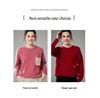 Merchant's Choice: Women's Thick Cashmere Floral Sweater - Autumn/Winter, Round Neck, Slim Fit, Loose Knit