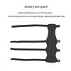 Huwairen Black Extended Four-Strap Bow and Arrow Arm Guard for Archery Competition and Training