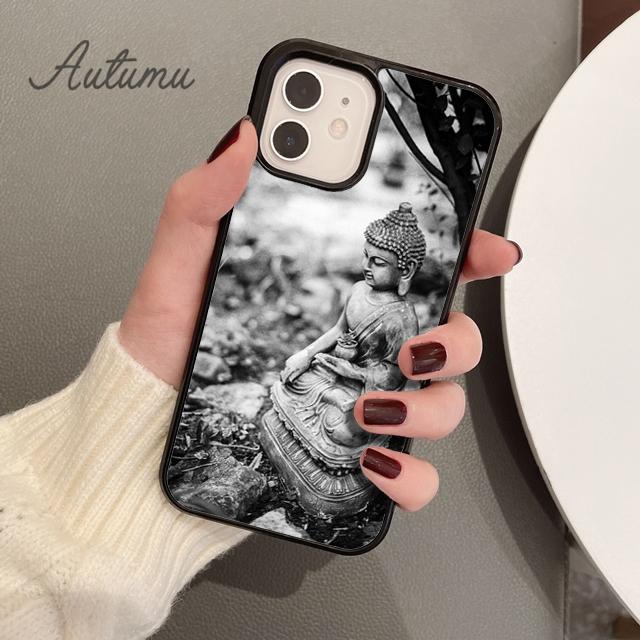 Buddha Phone Case for iPhone 11 12 13 14 Pro Max Mini X XR XS SE 2020 5 6S 7 8 Plus Samsung Galaxy S21 S22 Cover Shell