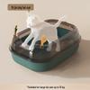 Oujie Wang Semi-Enclosed Anti-Splash Cat Litter Box