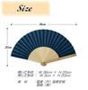 Nishikawa Shouroku Shoten Ruler Paulownia Wood Box with Fan Stylish and Unique Perfect Gift for Day for Men Fan/Bamboo, Pouch, Design, Father's (Navy)