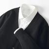 Herren V-Ausschnitt Strickjacke aus 100% Wolle - Warm, Lässig, Lockere Passform für Herbst/Winter