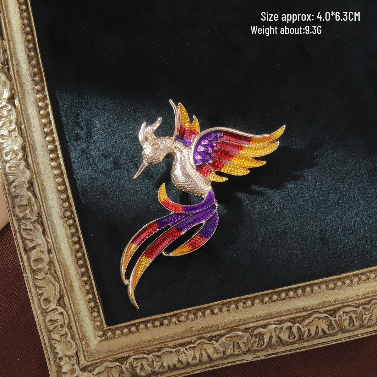 

Брошь Феникс Павлин Сова: Элегантная женская булавка-корсаж