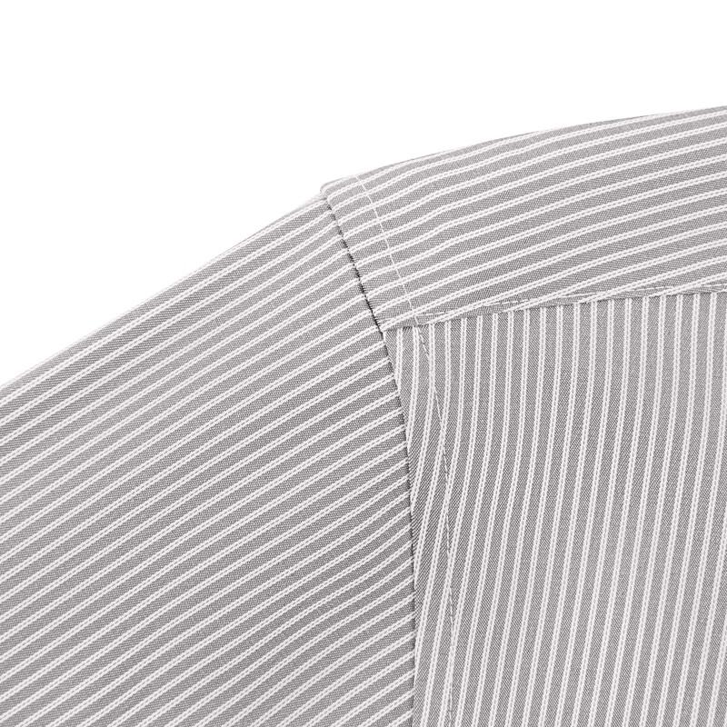 Qipai Men's Seamless Striped Business Casual Long-Sleeve Shirt