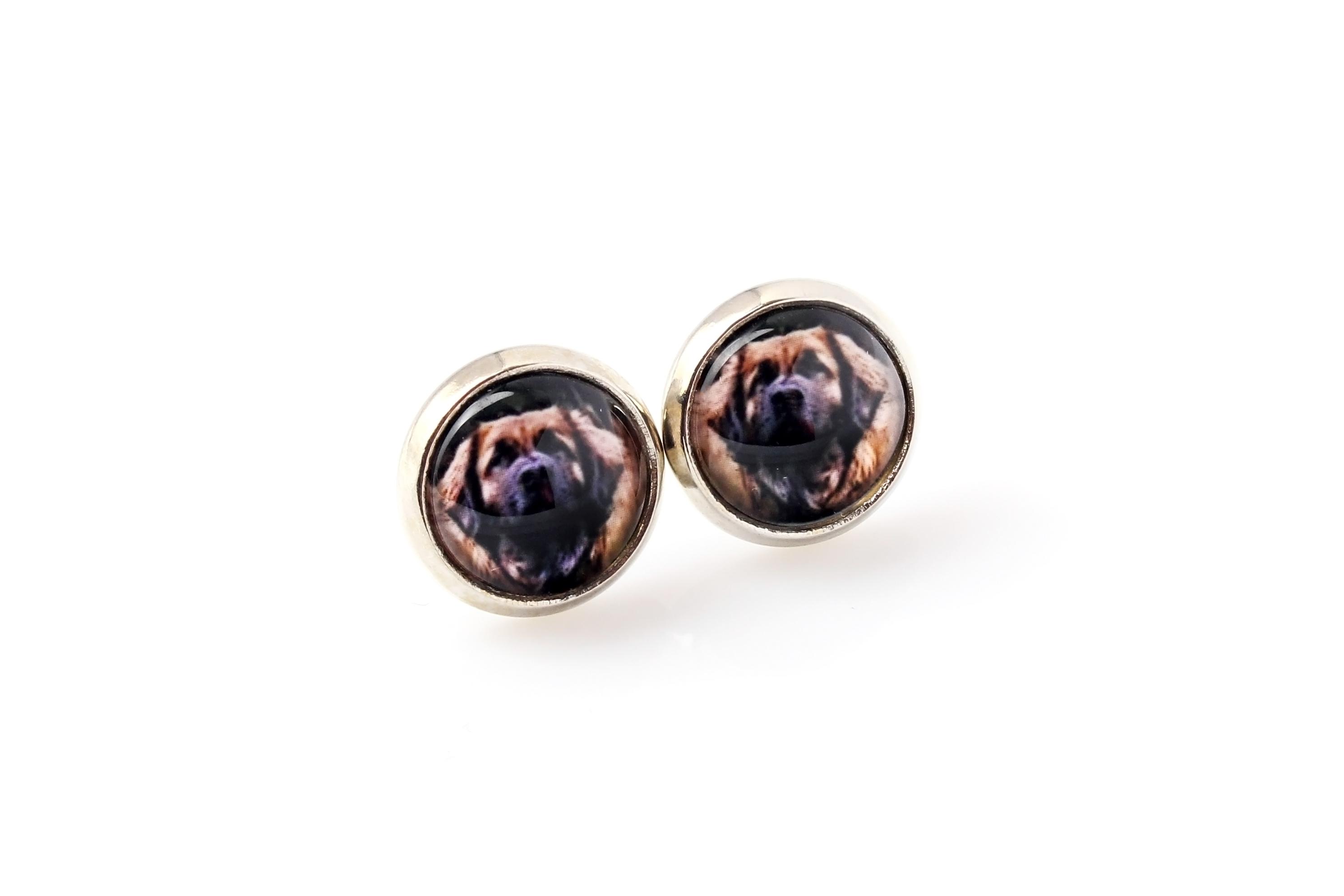 

Leonberger - earrings your photo handmade, own photo, jewelry from the Art.-Dog brand