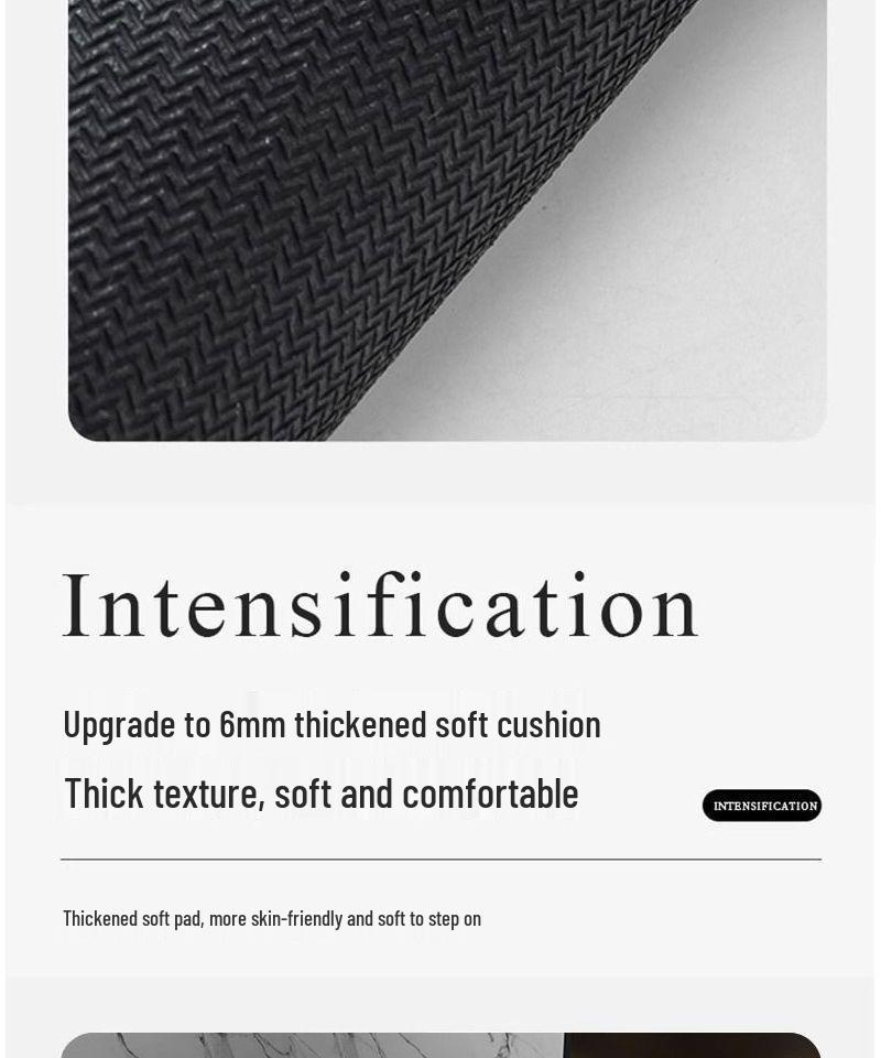 Linen Non-Slip Bathroom Mat: Absorbent, Stain-Resistant Washroom Carpet with Printed Design