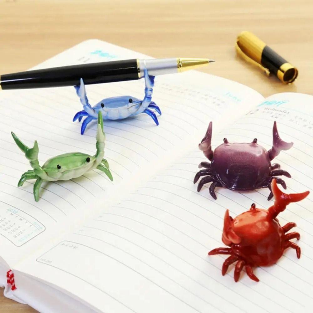 Multifunctional Weightlifting Crabs Pen Holder Desktop Organizer Pen Storage Rack  Stationery