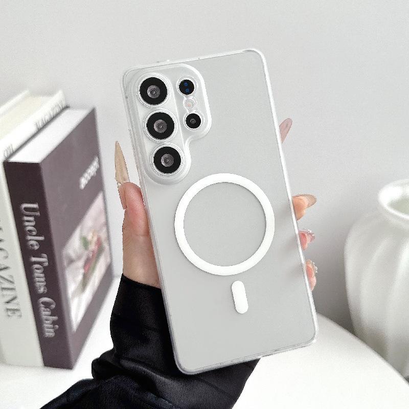 

Ice Mist Semi-Transparent Drop-Proof Magnetic Case for Samsung S26 Ultra - Anti-Scratch Hard PC with Micro-Porous Design Samsung S26 Ultra
