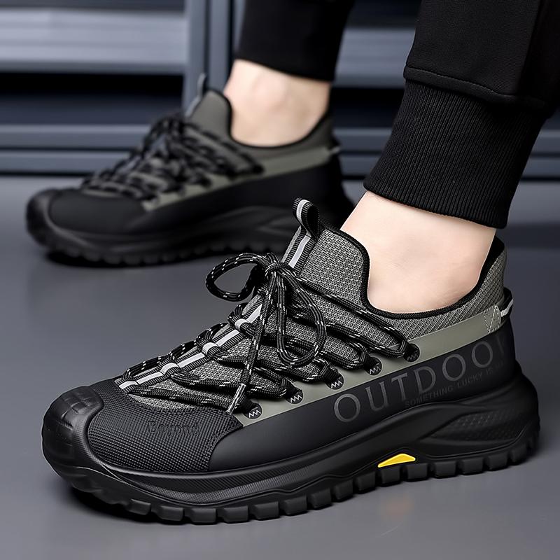 Fashion Breathable Mesh Sneakers Comfortable Non-Slip Casual Sports Shoes for Men Outdoor Travel Flats Lightweight Men's Walking Shoes