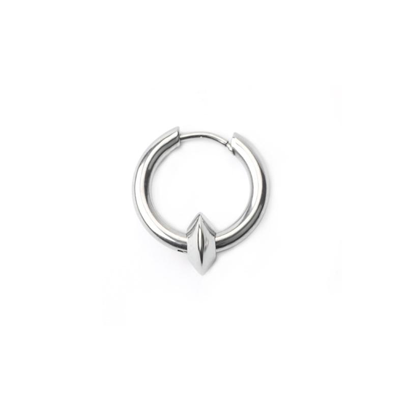 Trendy Hip-Hop Punk Stainless Steel Men's Ear Clip Earrings