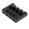 4 String Headless Electric Bass Bridge Zinc Alloy Brass Bridge Replacement with String Lock Black