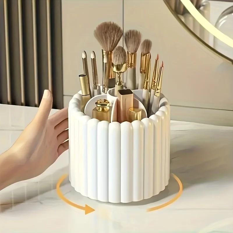 Make-up-Pinsel-Aufbewahrungskartusche Staubdicht Lidschatten Foundation Make-up Lippenstiftstift-Kartusche Kommoden-Sortierbox Schreibtischregal