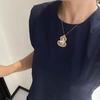 Retro Chinese Hollow Gourd Brooch: Gold-Plated Shell, Zircon, Pearl Pin, DIY Accessory
