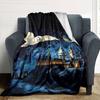 1pc Hogwarts Owl Flannel Blanket Soft Warm Throw for Home, Office, Travel, All-Season Cozy Bedding Gift L1482