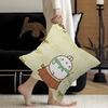 Korean Cute M-Molanges Rabbit Pillow Cover for Bedroom Room and Living Room Sofa Decorative Cushion Cover