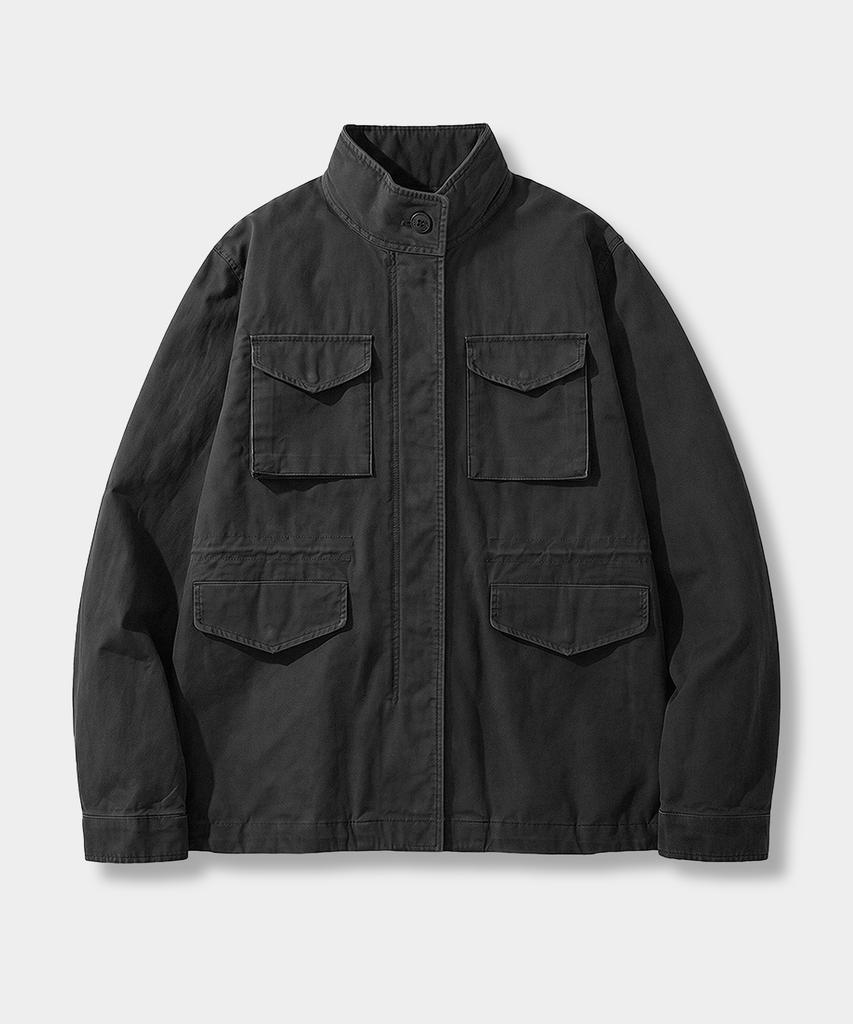 EUGGEN M-65 Oversized Field Jacket_Black