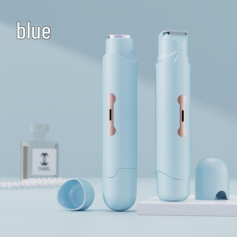 Dual-Head Women's Electric Epilator & Pubic Hair Trimmer