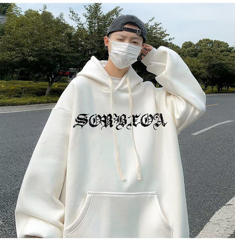 2024 Men's Heavyweight Hooded Sweatshirt - High Quality Loose Fit, Plus Size, Autumn/Winter Collection