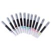12pcs Highlighters Erasable Bright Color Smooth Watercolor Markers for Electronic Screen Painting Graffiti