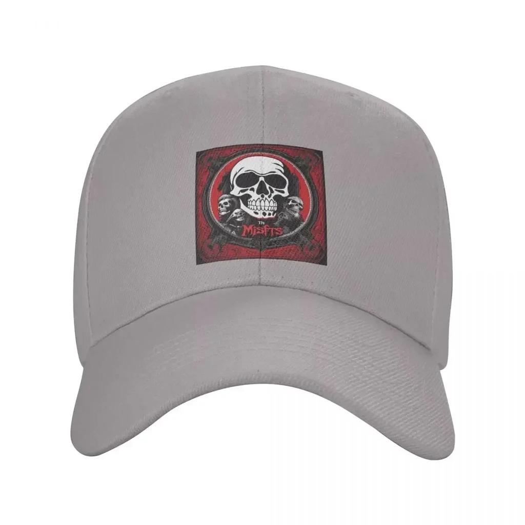 Classic Horror Punk Rock Misfits SKull Baseball Cap Women Unisex Personalized Adjustable Adult Dad Hat Summer