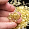 90Pcs/Box Christmas Golden Snowflake Nail Art Sequins Ultra-thin Manicure Decor